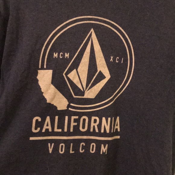 Navy blue size M VOLCOM T-shirt - Picture 2 of 4